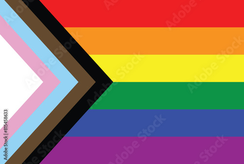 Progress pride flag in vector format