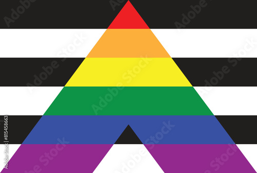 Ally pride flag in vector format