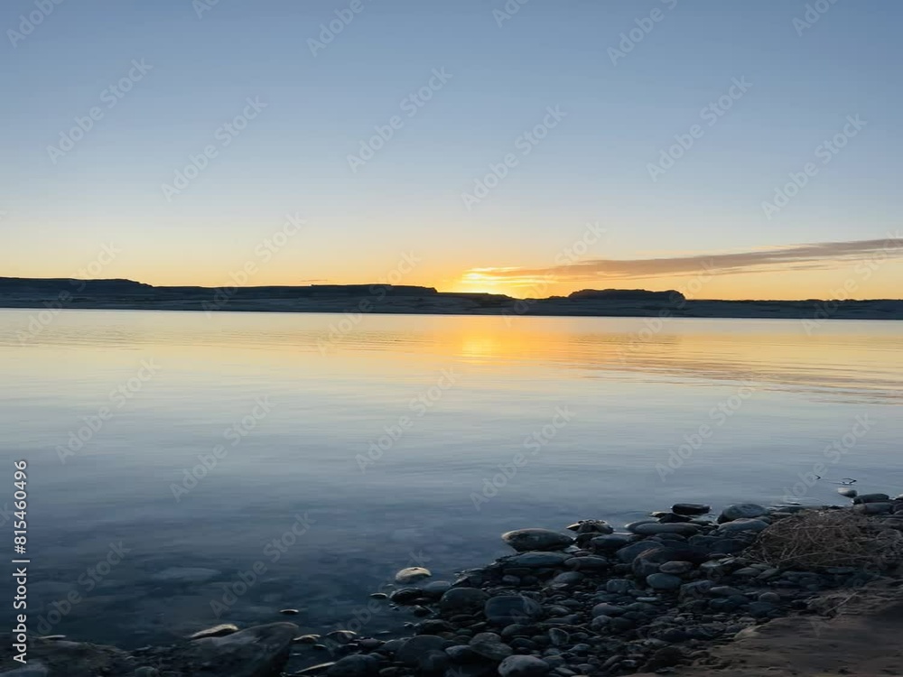 Sunrise at Lone Rock Beach on Lake Powell Sunrise at Lone Rock Beach on Lake Powell