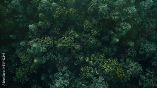 Green natural forest aerial view Environment concept : Generative AI