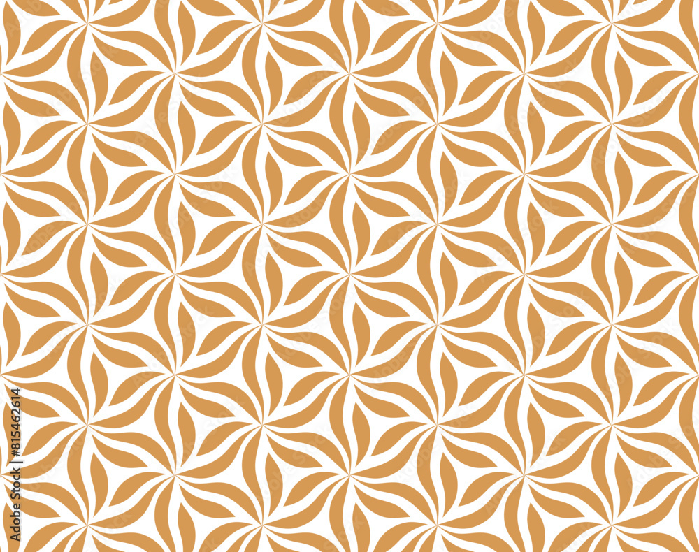 The geometric pattern with wavy lines. Seamless vector background. White and golden texture. Simple lattice graphic design The geometric pattern with wavy lines. Seamless vector background. White and golden texture. Simple lattice graphic design