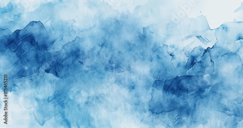 Fluid electric blue paint swirling in water creating a mesmerizing pattern