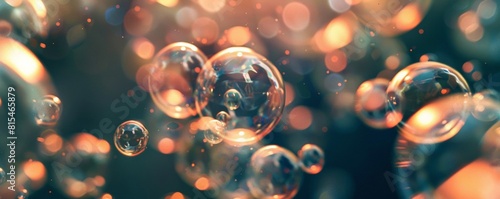 Colorful Bubbles in Close-Up