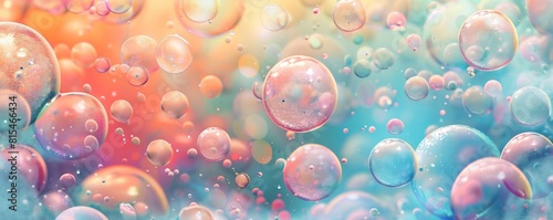 Colorful Bubbles in Close-Up