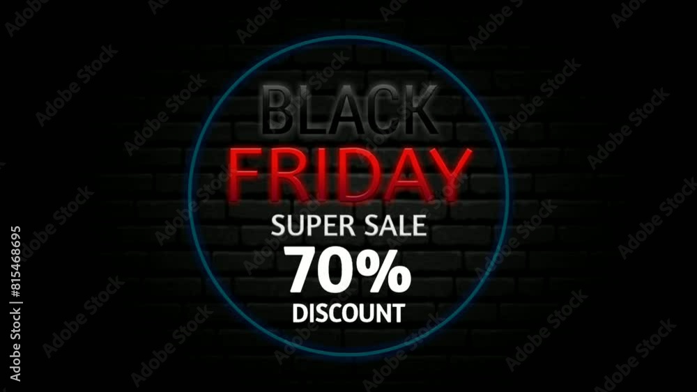 Black Friday super sale 70% off discount animation motion graphics banner sign for promo video. Sale badge. Special offer discount tags business concept Black Friday super sale 70% off discount animation motion graphics banner sign for promo video. Sale badge. Special offer discount tags business concept