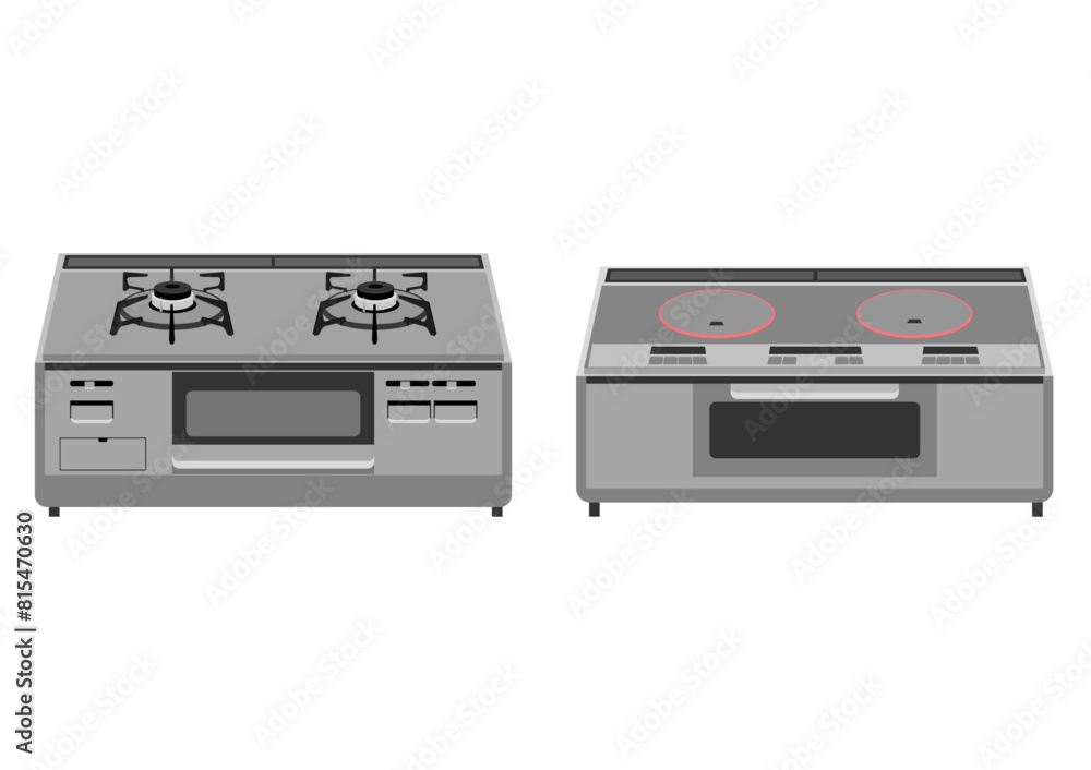 Obraz premium ガスコンロとIHクッキングヒーター