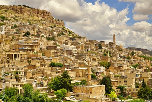 View of Mardin houses in Turkey.