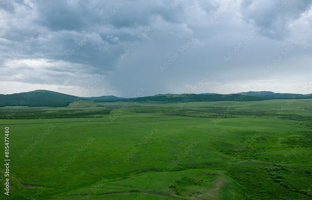 Aerial photography of the Dada line prairie in Keshiketeng Banner, Inner Mongolia Aerial photography of the Dada line prairie in Keshiketeng Banner, Inner Mongolia