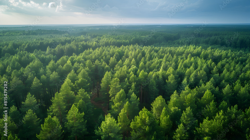 Aerial shot of forest and trees. Aerial shot of forest and trees.