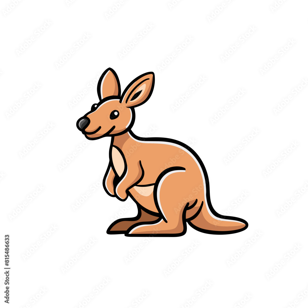 Kangaroo Doodle Art: Whimsical Sketch of an Iconic Zoo Animal Kangaroo Doodle Art: Whimsical Sketch of an Iconic Zoo Animal