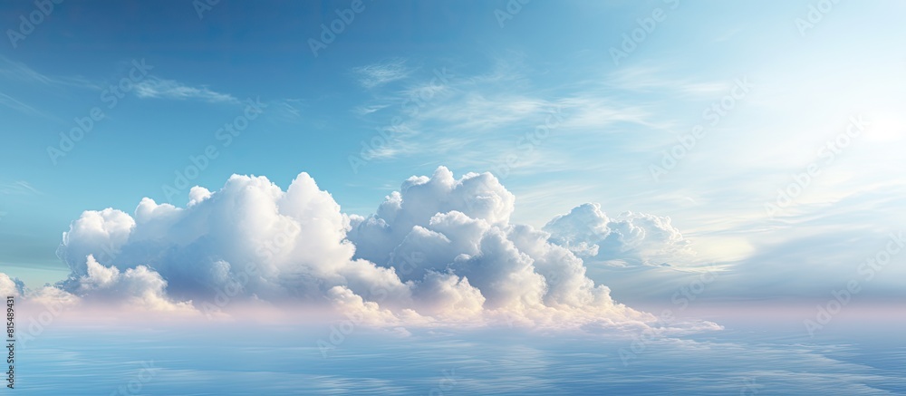 The sky appears with a two tone color combining both clear and overcast elements There is a copy space image available The sky appears with a two tone color combining both clear and overcast elements There is a copy space image available