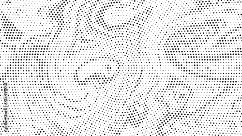 Abstract black and white psychedelic seamless marble pattern with hallucination swirls. Vector liquid monochrome acrylic texture. Flow art. Tie dye simple artistic effect.
