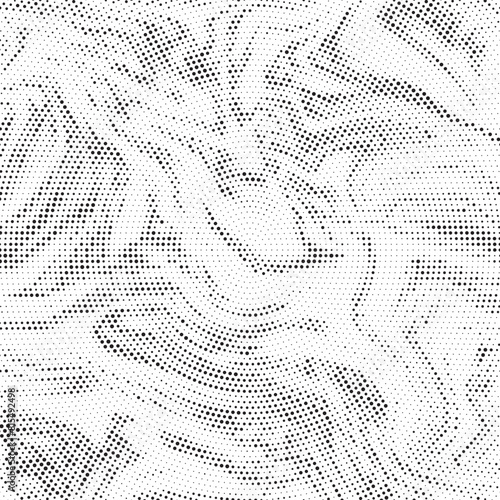 Abstract black and white psychedelic seamless marble pattern with hallucination swirls. Vector liquid monochrome acrylic texture. Flow art. Tie dye simple artistic effect.
