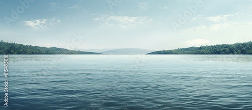 An image of a body of water with open space in the background. Creative banner. Copyspace image