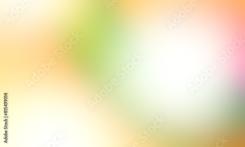Abstract blurred background image of orange, green, yellow colors gradient used as an illustration. Designing posters or advertisements.
