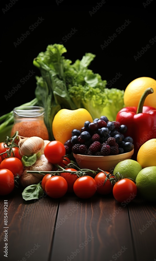 Healthy food background. Healthy food in paper bag vegetables and fruits on white. Shopping food supermarket concept