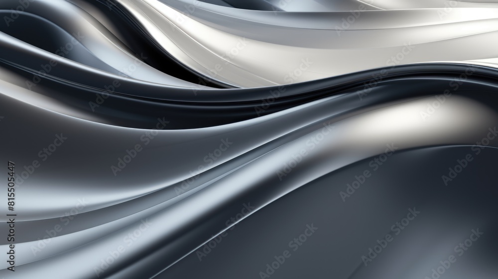 Abstract silver waves background. Metallic texture with fluid curves. Abstract silver waves background. Metallic texture with fluid curves.