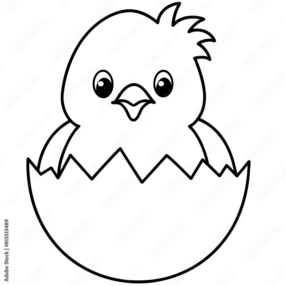 baby chicken with egg baby chicken with egg