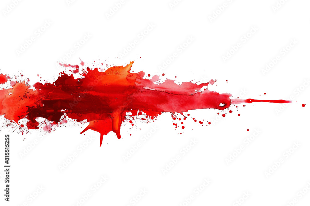 blood or paint splatters isolated on white background,graphic resources,halloween concept	
