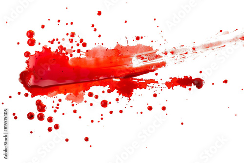 blood or paint splatters isolated on white background,graphic resources,halloween concept	
