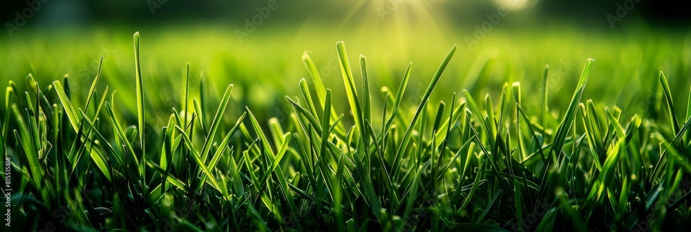 Obraz premium Abstract spring, summer grass meadow field. Beautiful fresh nature landscape environment.