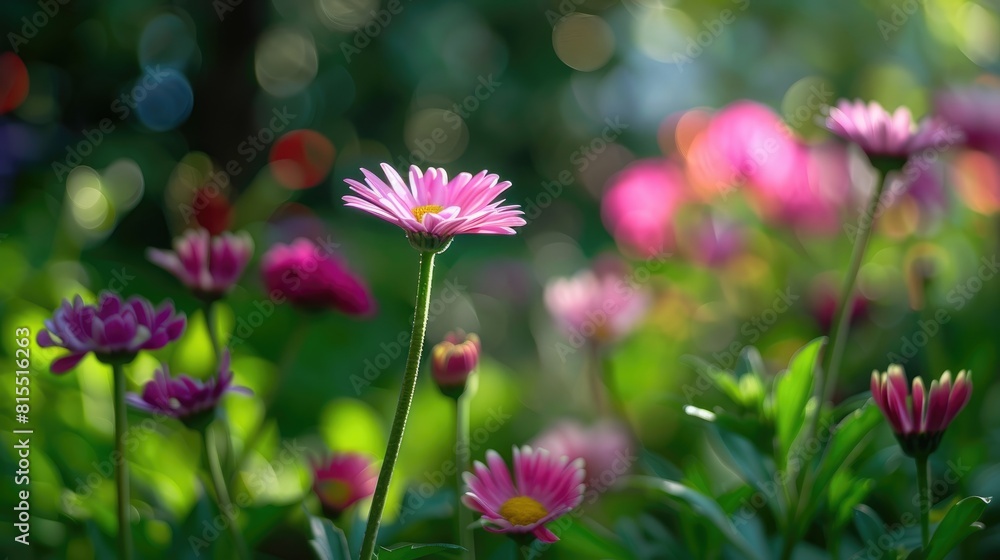 Flowers viewed from a short distance Flowers viewed from a short distance