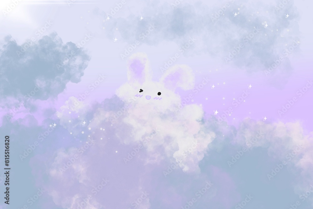 Obraz premium rabbit in the snow