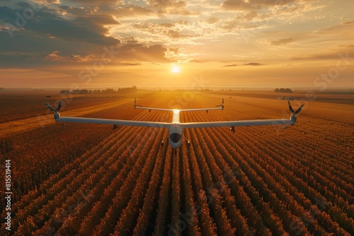 Advanced drones in agricultural operations enhance modern farming techniques through precise crop management and efficient field layouts