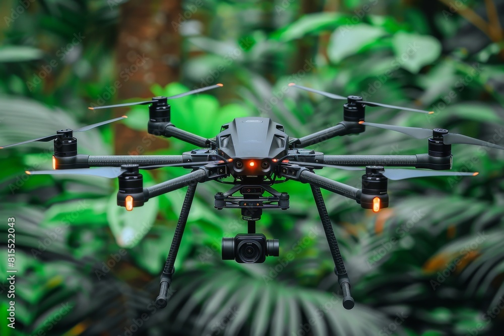 Agricultural drone applications in farming utilize sensoric technology for structured pesticide management and precise crop cultivation in a modern setting Agricultural drone applications in farming utilize sensoric technology for structured pesticide management and precise crop cultivation in a modern setting