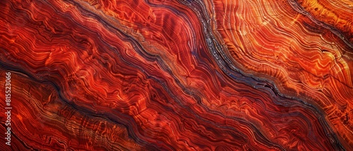Vibrant close-up of exotic padauk wood grain, ideal for colorful and unique backgrounds,