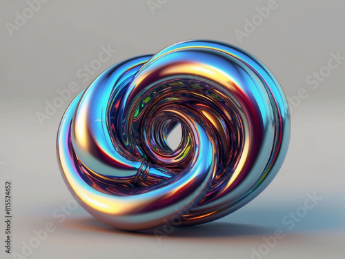 Holographic Liquid Metal, Freeform Twisted Spirals