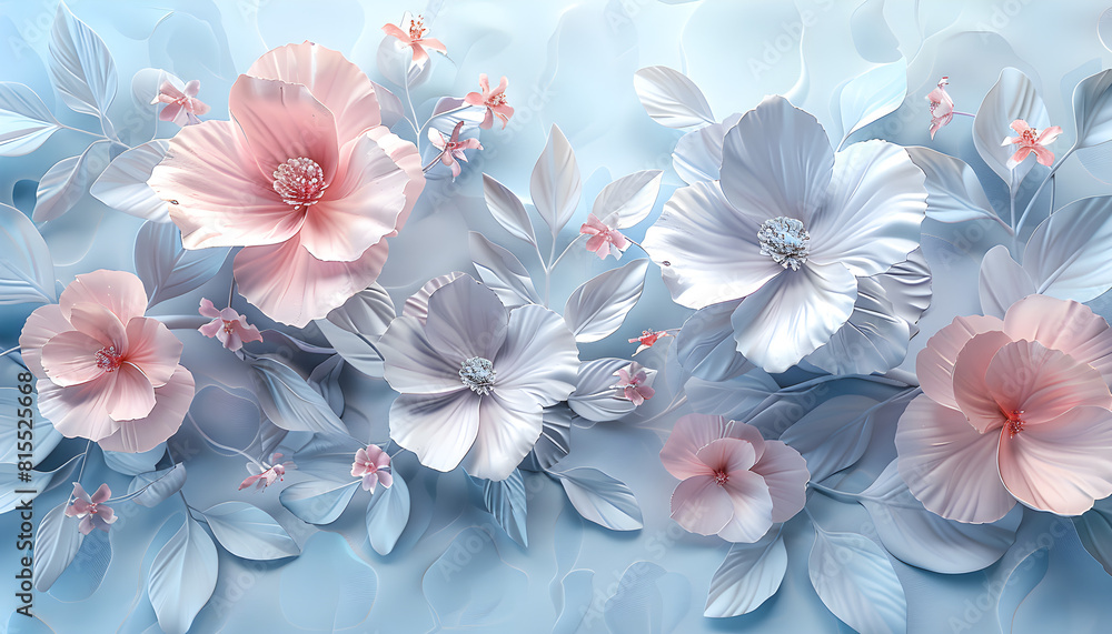 Flowers in the style of watercolor art, perfect for botanical background or wallpaper design, prints and invitations, postcards. Flowers in the style of watercolor art, perfect for botanical background or wallpaper design, prints and invitations, postcards.
