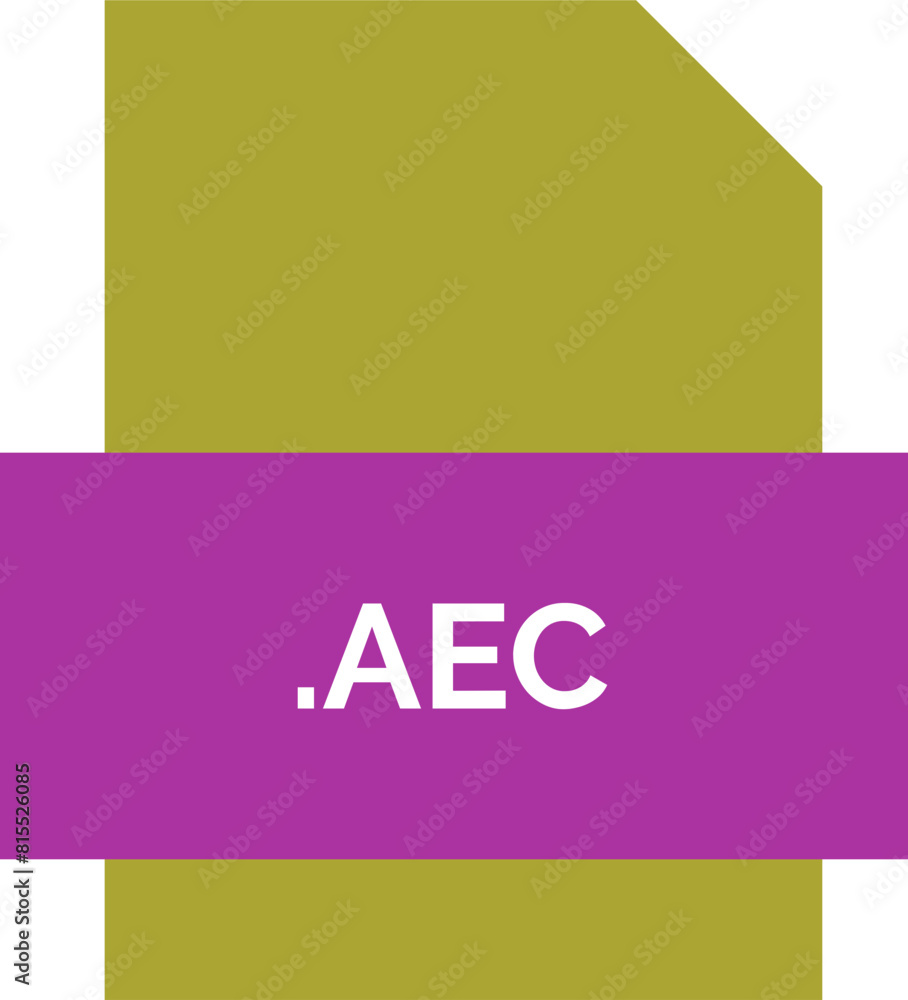 AEC File extension Icon Fill Crisp corners with symbol AEC File extension Icon Fill Crisp corners with symbol