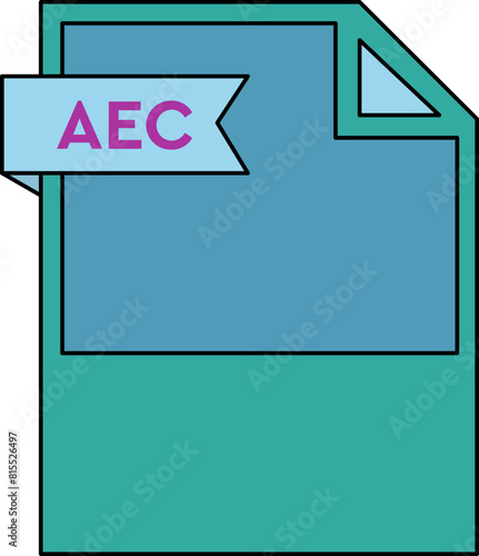 AEC File format icon minimal