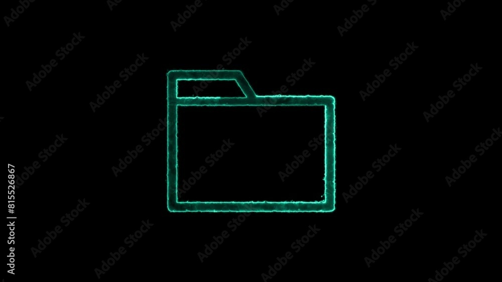 Animation of folder opening and closing. computer file folder with documents. Animation of folder opening and closing. computer file folder with documents.