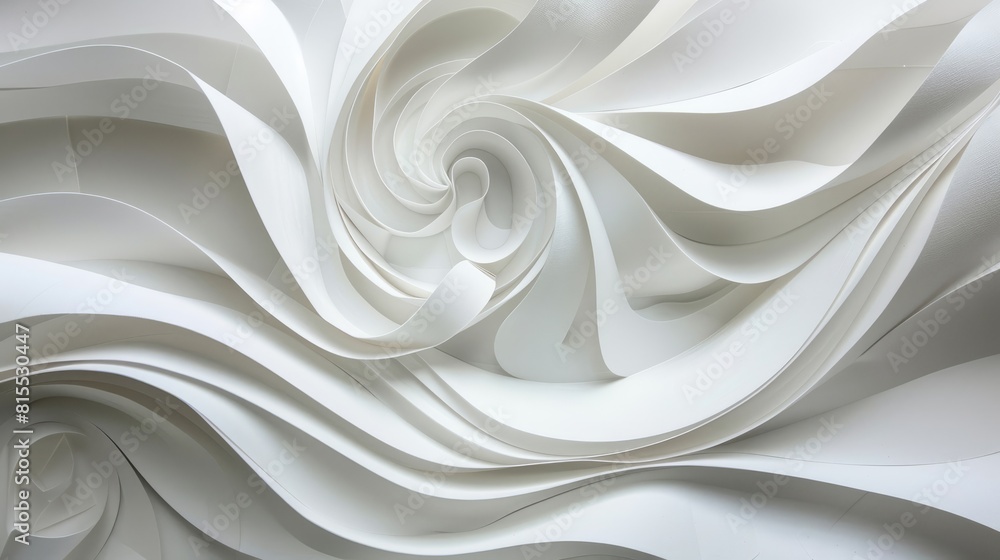 Obraz premium Curved Line Paper Components and Abstraction