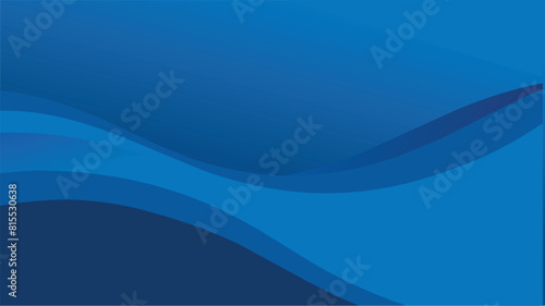 Abstract blue color background. Dynamic shapes composition. Vector illustration
