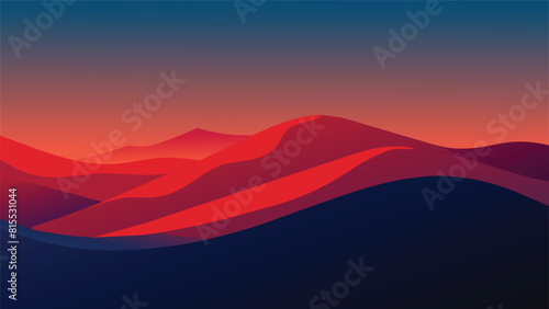 Digital art beautiful mountains