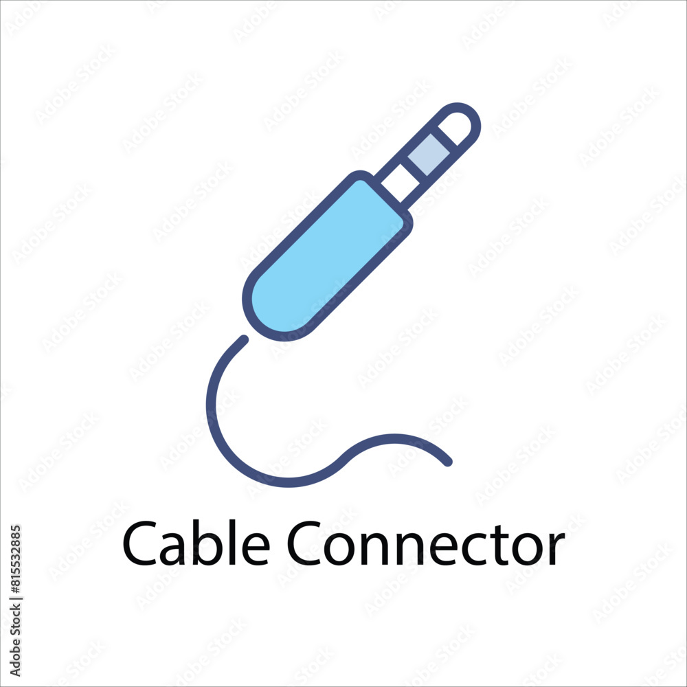 Cable Connector Vector icon Cable Connector Vector icon