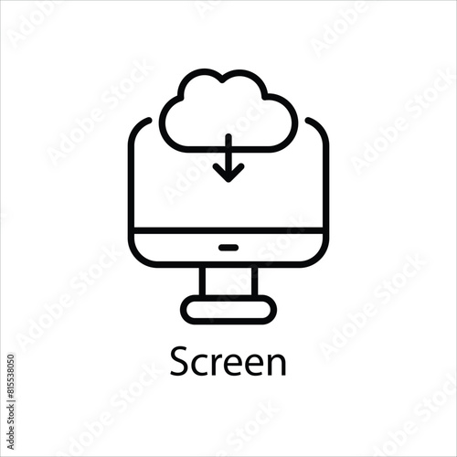 Screen Vector icon