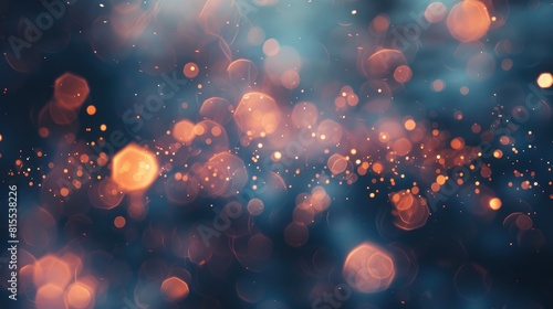 Blurred background featuring abstract sparkly lights photo