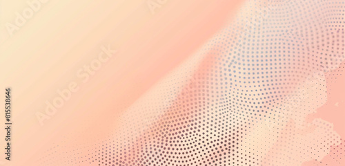 Fototapeta Naklejka Na Ścianę i Meble -  Gentle abstraction Peach & grey dots form backdrop.
