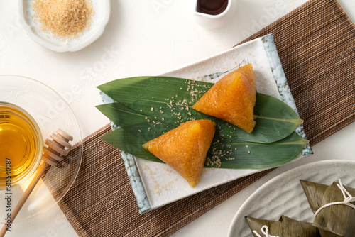 Zongzi, alkaline rice dumpling for Dragon Boat Festival food.