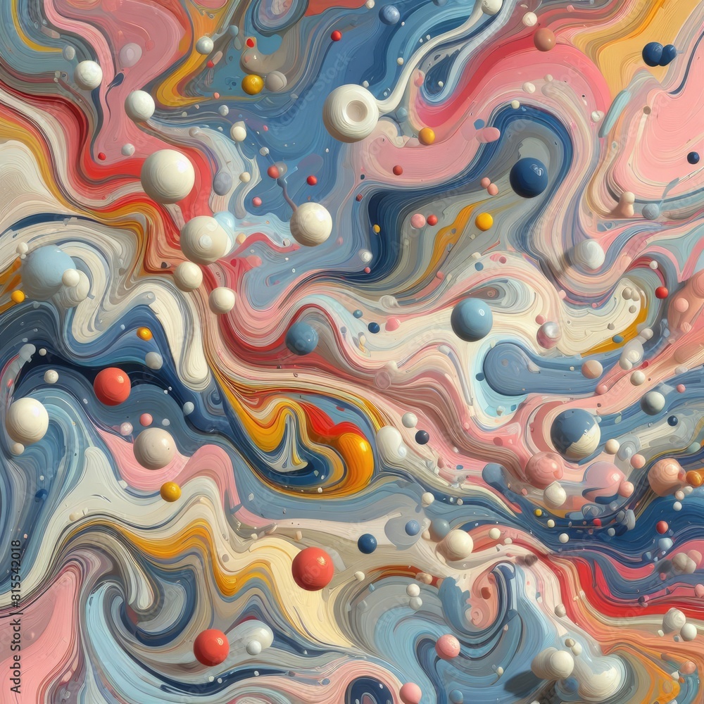 Marble Background Artwork in Oil Painting Style Marble Background Artwork in Oil Painting Style