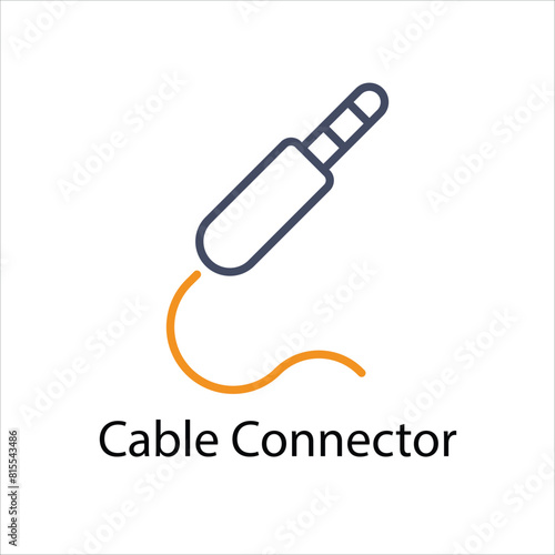 Cable Connector Vector icon