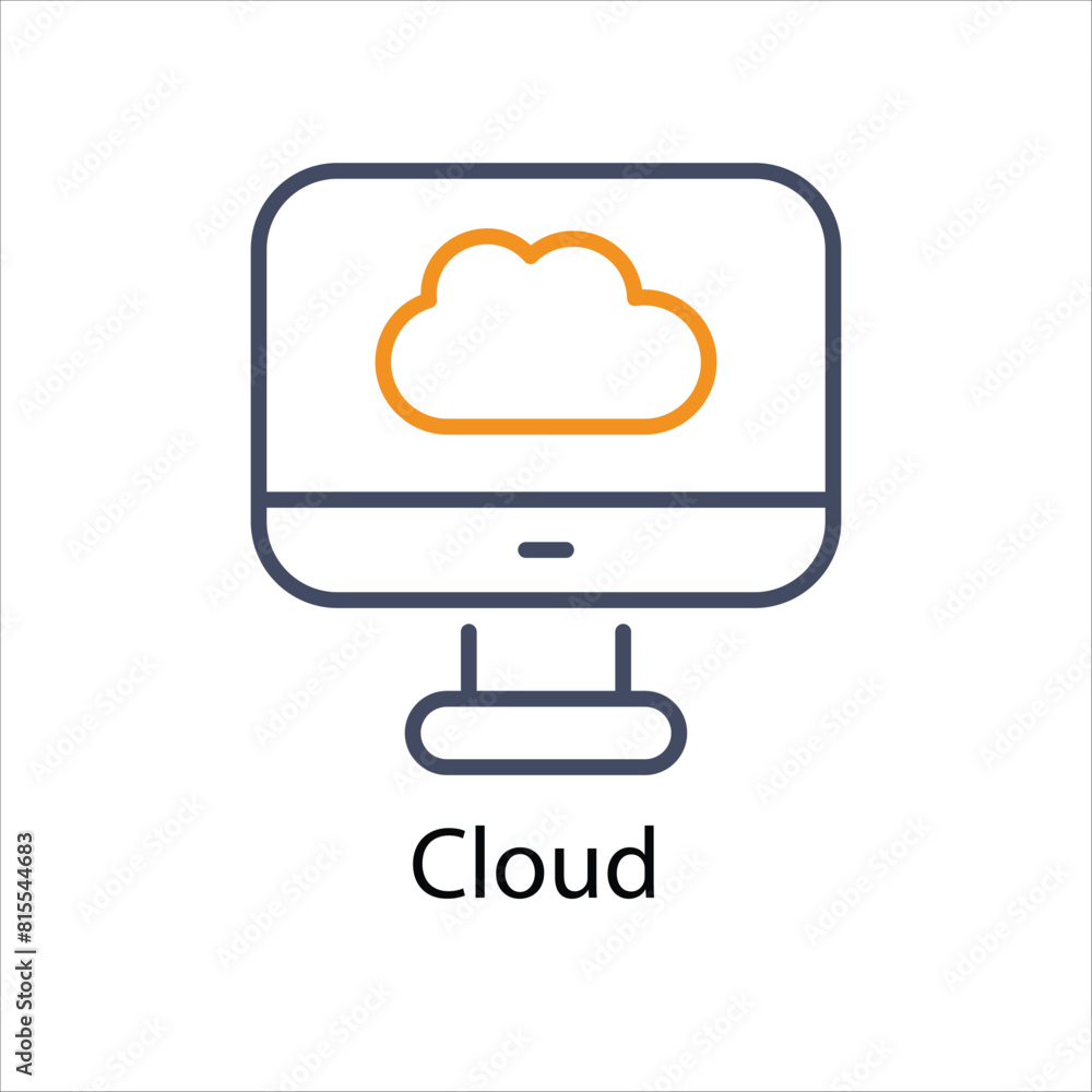 Cloud Vector icon Cloud Vector icon