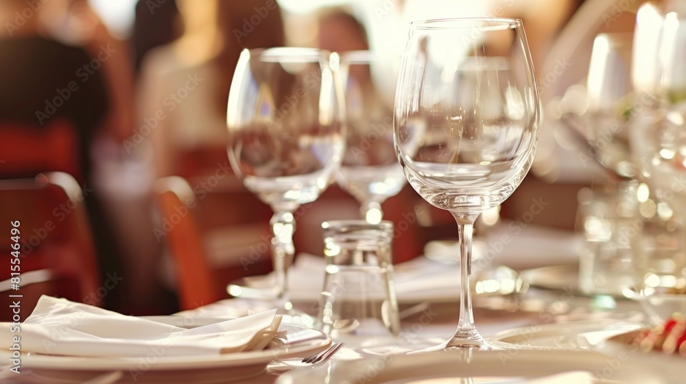 arrangement of glasses on a table for a party or special event. New Year background, wedding party or birthday party. arrangement of glasses on a table for a party or special event. New Year background, wedding party or birthday party.