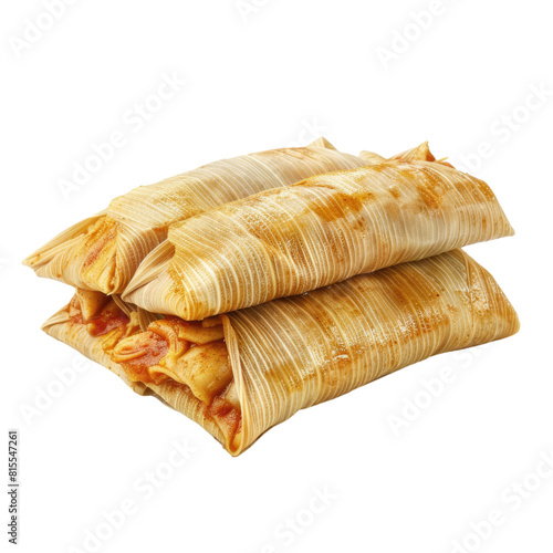 Tamales isolated on transparent background.