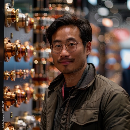 Asian physicist developing new materials for quantum computing photo