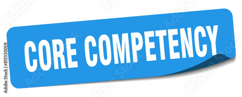 core competency sticker. core competency label